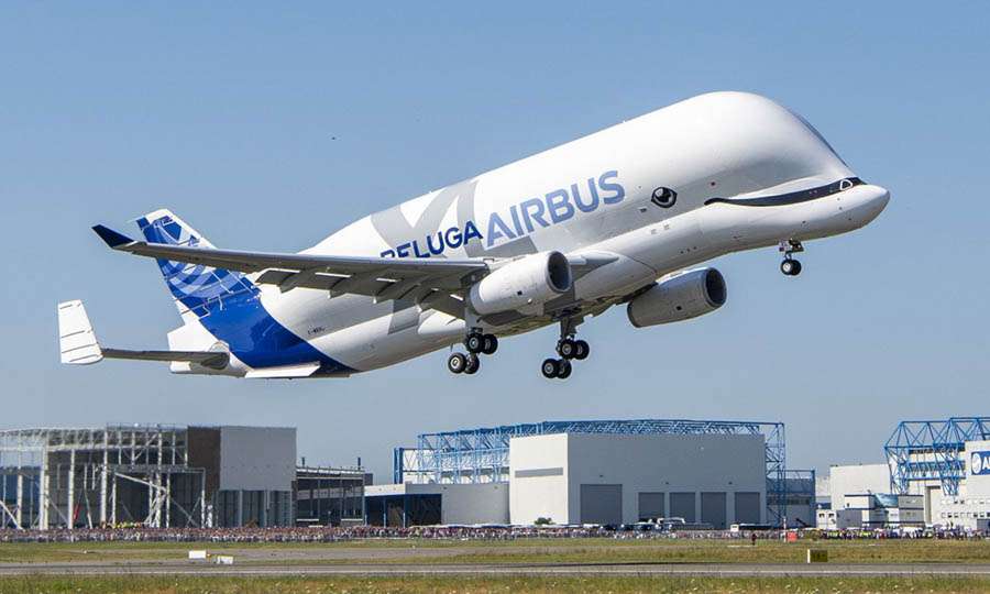 O avião Beluga XL não é usado para passageiros, mas para